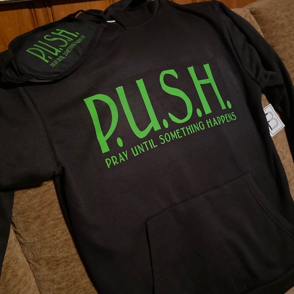 P.U.S.H Hoodie and Mask - Picture 1 of 1